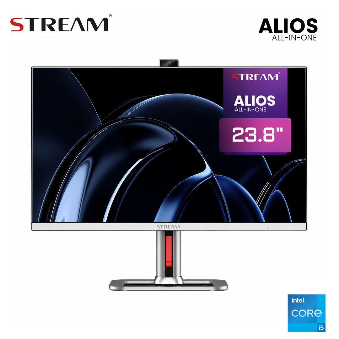 PC ALL IN ONE ALIOS 24PRO i5-12450H/8GO DDR4 /512GO SSD/ 24″ FHD IPS/ WIFI 6E/ LECTEUR DVD BLACK