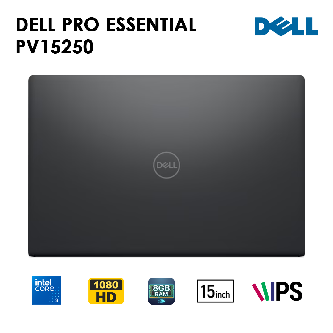 Dell Pro Essential PV15250 – Intel® Core™ 3 100U | RAM 8GB/16GB | SSD 512GB | Écran 15.6″ Full HD | Neuf