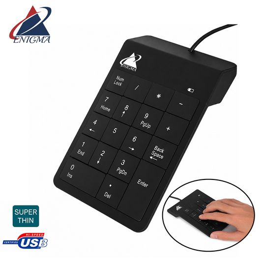 Pave Numérique Filaire USB Ultra Mince - Enigma