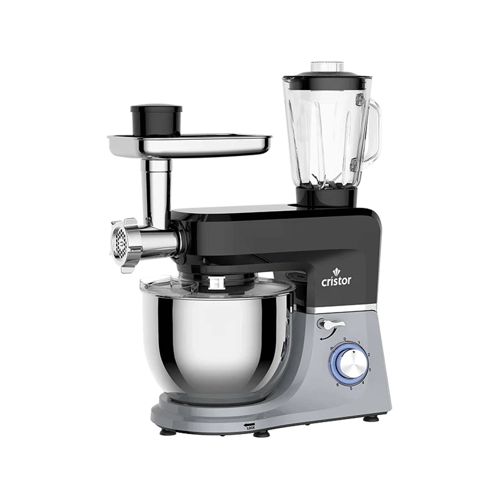 Cristor – KPM50DGN – Pétrin Multifonction - Cuve Inox 7 L et Puissance 1900 W
