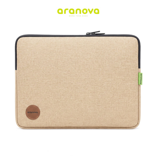 Pochette de Protection Aranova pour Ordinateur Portable 14" Beige