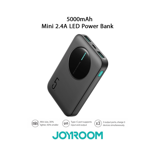 Power Bank JOYROOM JR-PBF13 5000mAh Mini LED USB-C 2.4A