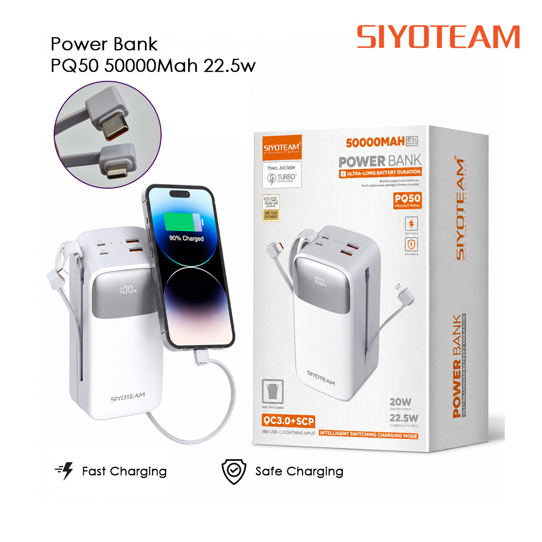 Power Bank SIYOTEAM PQ50 50000mAh – 22,5W