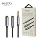 Splitter Audio 3.5mm Yesido YAU28 pour Casque et Micro (30cm)