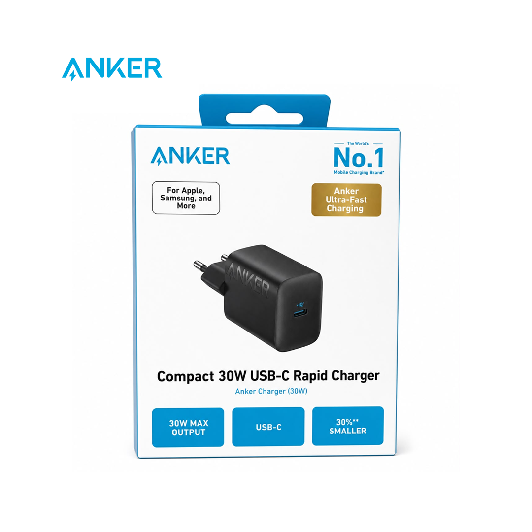 Chargeur Rapide Anker 312 USB-C 30W – Compact et Puissant