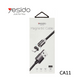 Câble Magnétique 3-en-1 Fast Charge 2.4A - Yesido CA11 (1m) - Noir