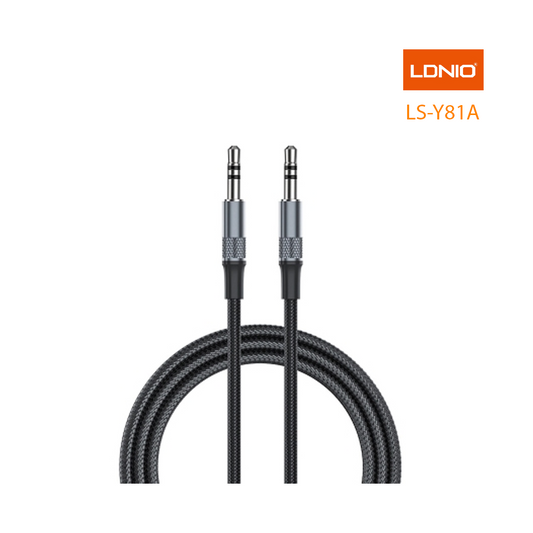 Cable Audio AUX Jack 3.5mm Mâle vers Mâle Hi-Fi Siyoteam LS-Y81A - 1m