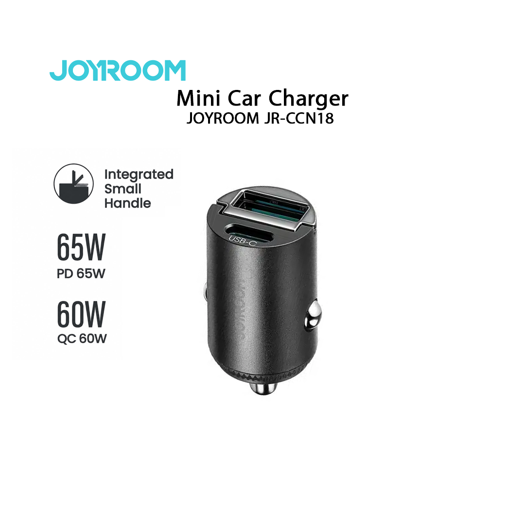 Chargeur Allume-Cigare JOYROOM JR-CCN18 - 65W PD (Double Port USB-A & USB-C)