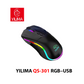 Souris Gaming Filaire YILIMA QS-301 - LED Colorful- USB