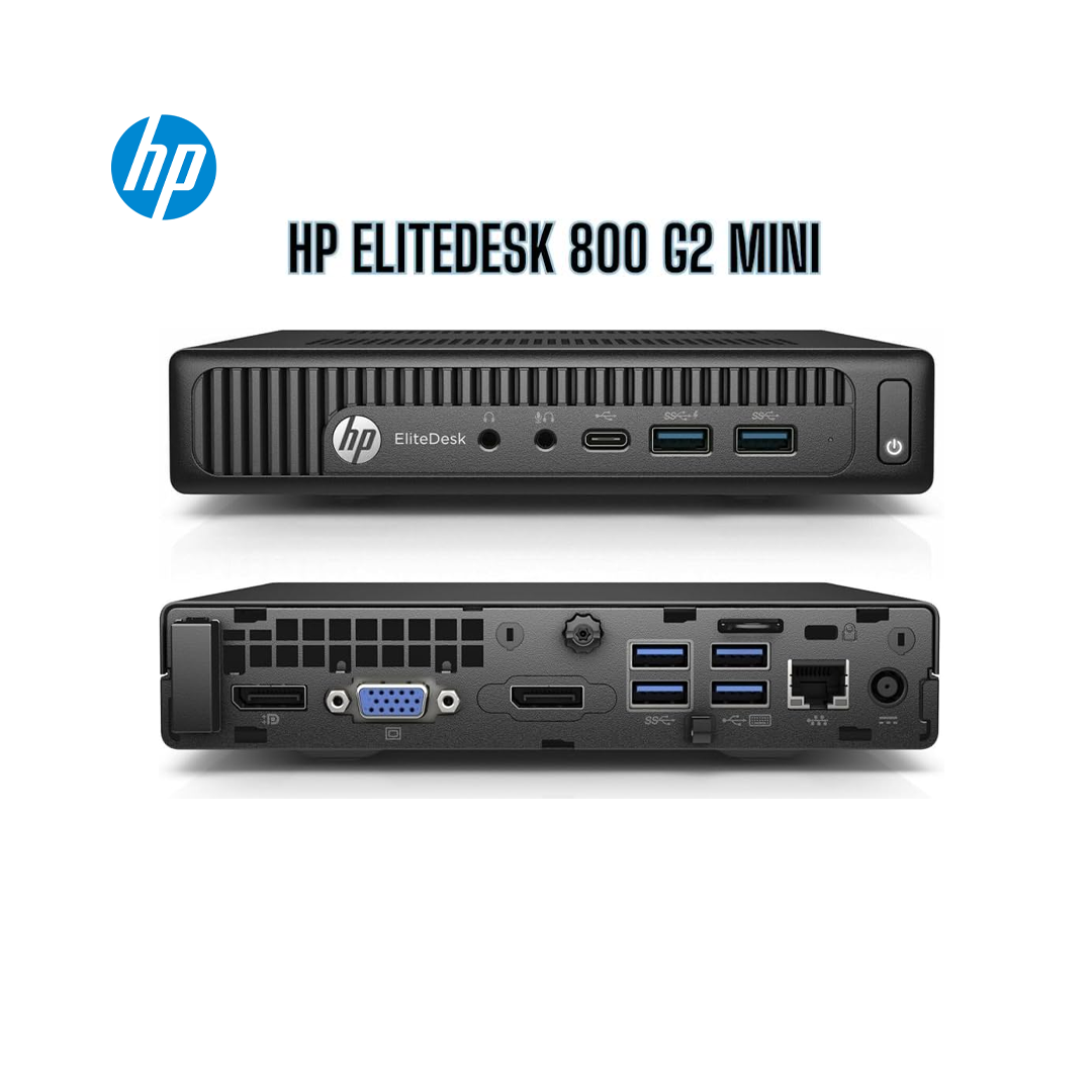 Mini PC HP EliteDesk 800 G2 - Intel Core i7-6700T, 8Go RAM, 256Go SSD