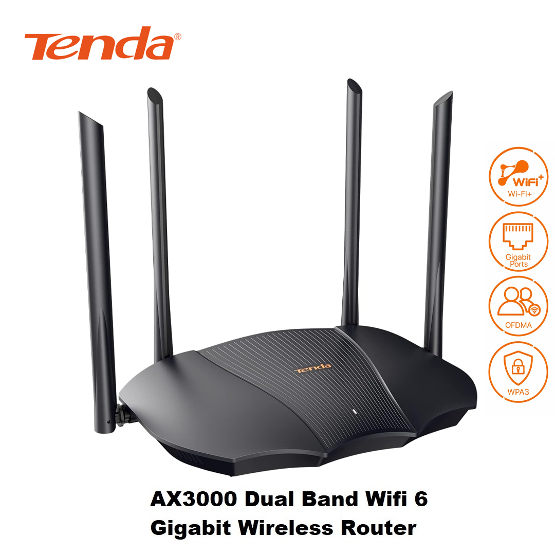Routeur Wi-Fi 6 AX3000 Dual-Band Gigabit TENDA TX12 Pro