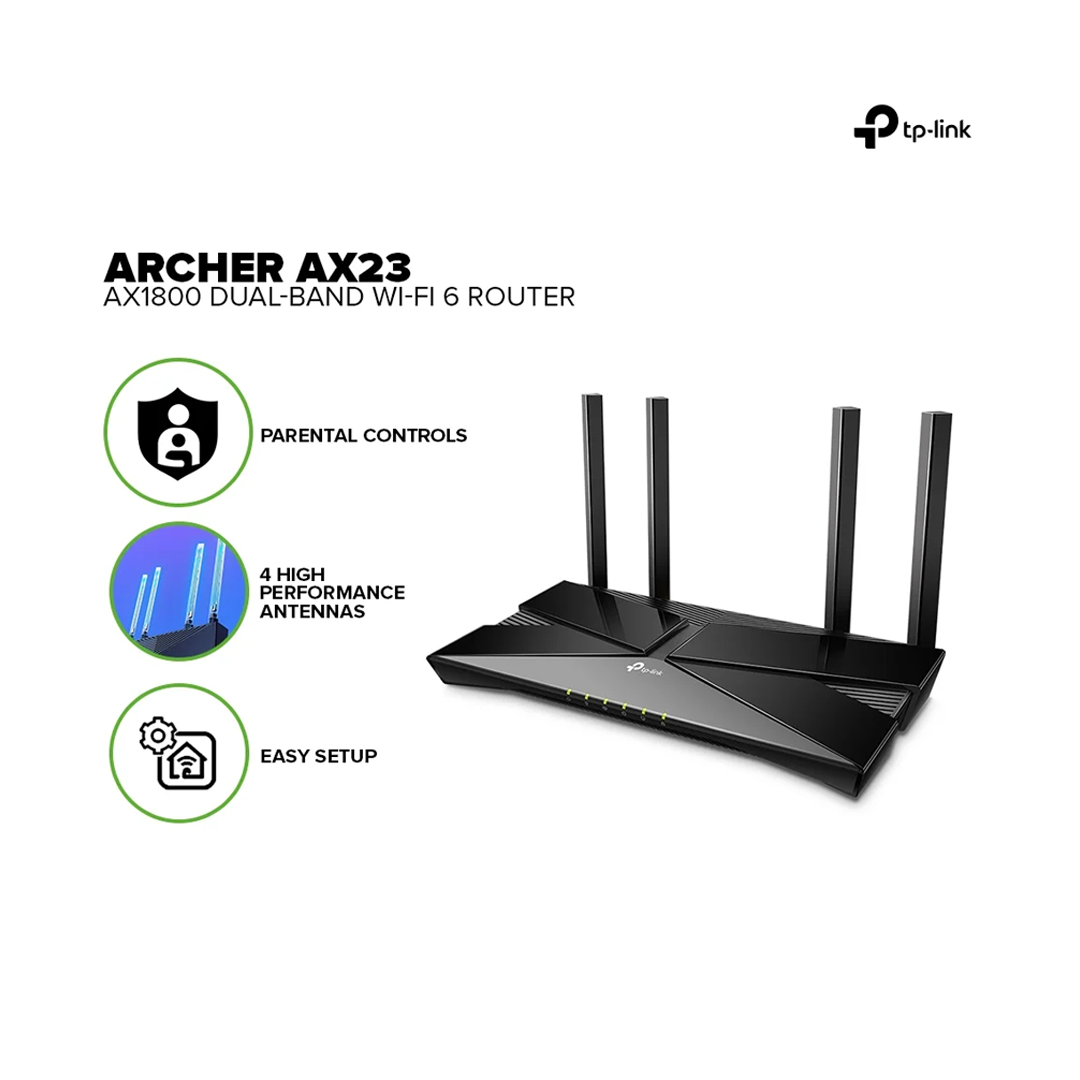 Routeur Wi-Fi 6 Dual Band TP-Link Archer AX23 (AX1800)