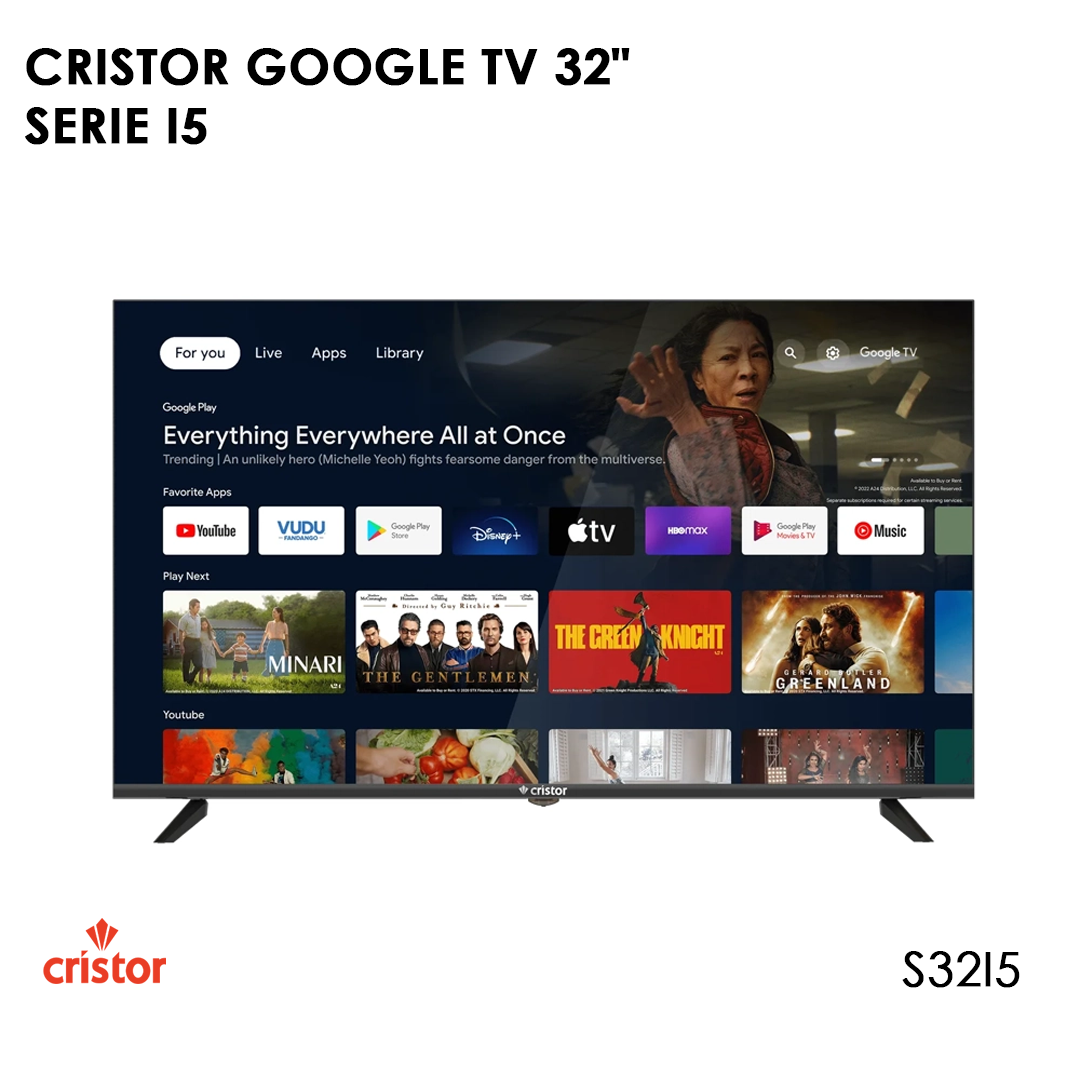 CRISTOR GOOGLE TV 32" HD - SERIE I5 S32I5