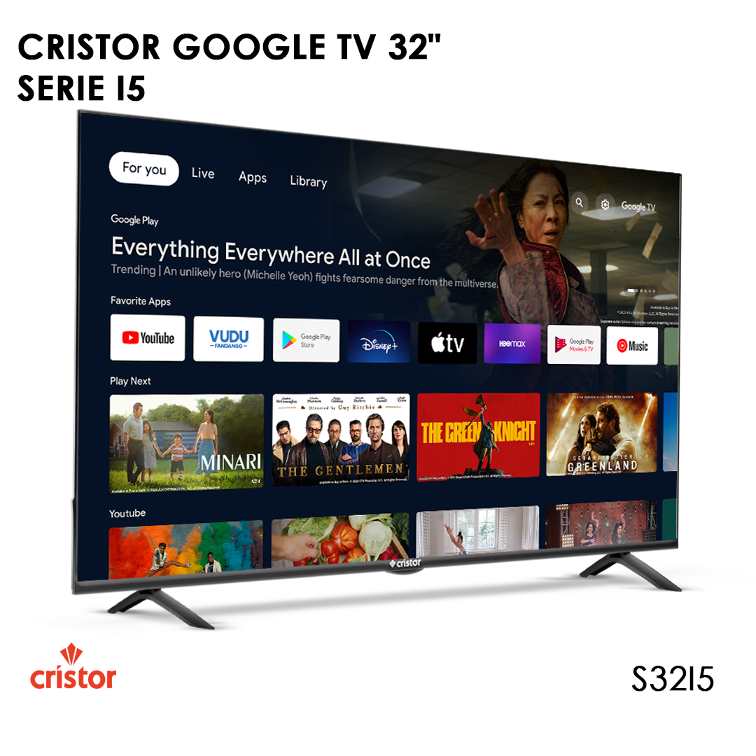 CRISTOR GOOGLE TV 32" HD - SERIE I5 S32I5