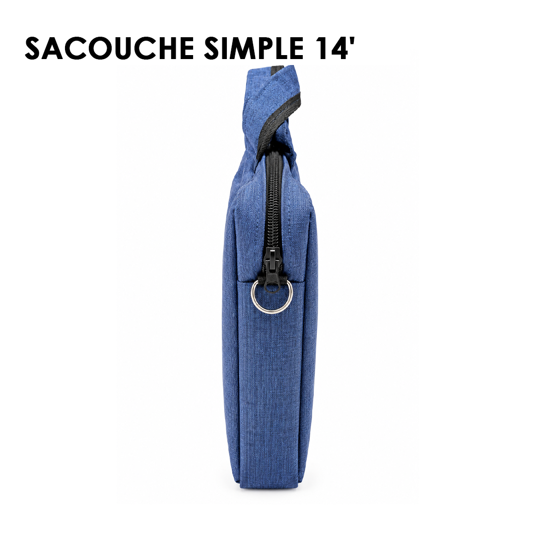 Sacoche PC Portable 14" Bleue avec Bandoulière