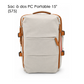 Sac à dos PC Portable 15" (S75) Beige & Cognac