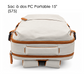 Sac à dos PC Portable 15" (S75) Beige & Cognac