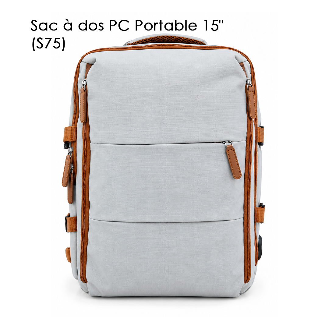 Sac à dos PC Portable 15" (S75) Gris Clair