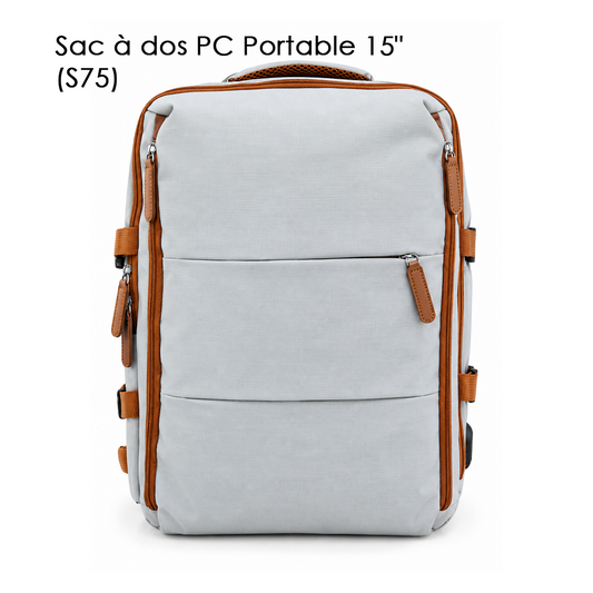 Sac à dos PC Portable 15" (S75) Gris Clair