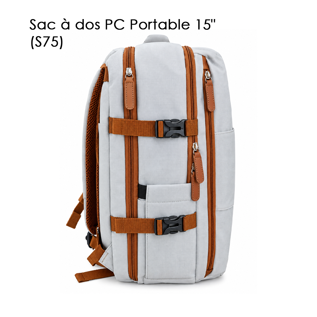 Sac à dos PC Portable 15" (S75) Gris Clair