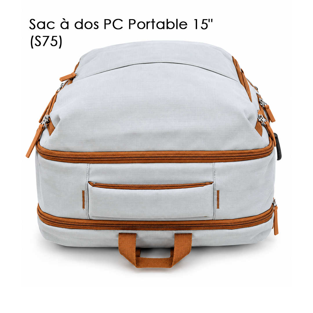 Sac à dos PC Portable 15" (S75) Gris Clair