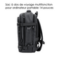 Sac à dos de voyage multifonction pour ordinateur portable 14 pouces - S601