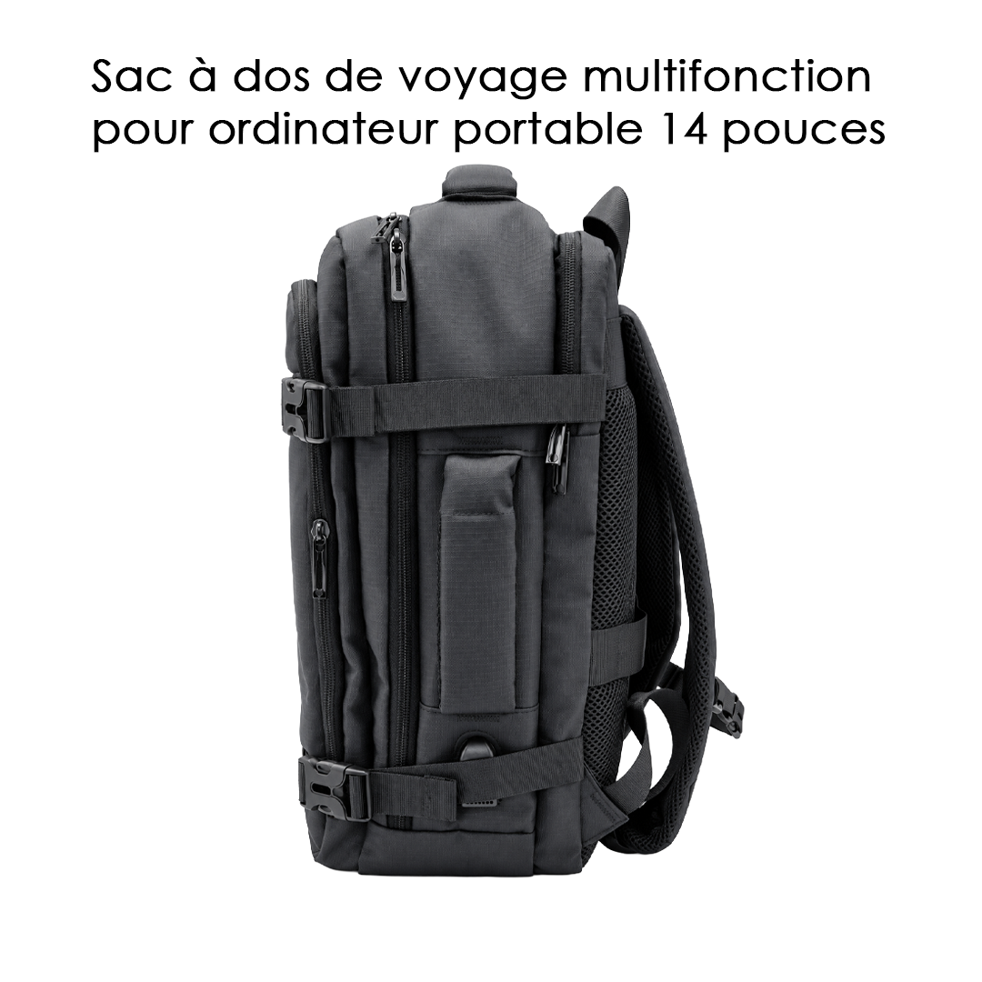 Sac à dos de voyage multifonction pour ordinateur portable 14 pouces - S601