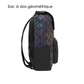 Sac a Dos Géométrique Holographique pour PC - Réf 1612