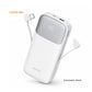 Siyoteam P020 – Power Bank 20 000 mAh avec câbles intégrés Blanc
