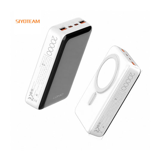 Siyoteam PQ18 – Power Bank magnétique sans fil 20 000 mAh Blanc