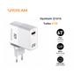 Siyoteam Q1616 Chargeur Secteur Turbo 67W avec Prise Interrogeable