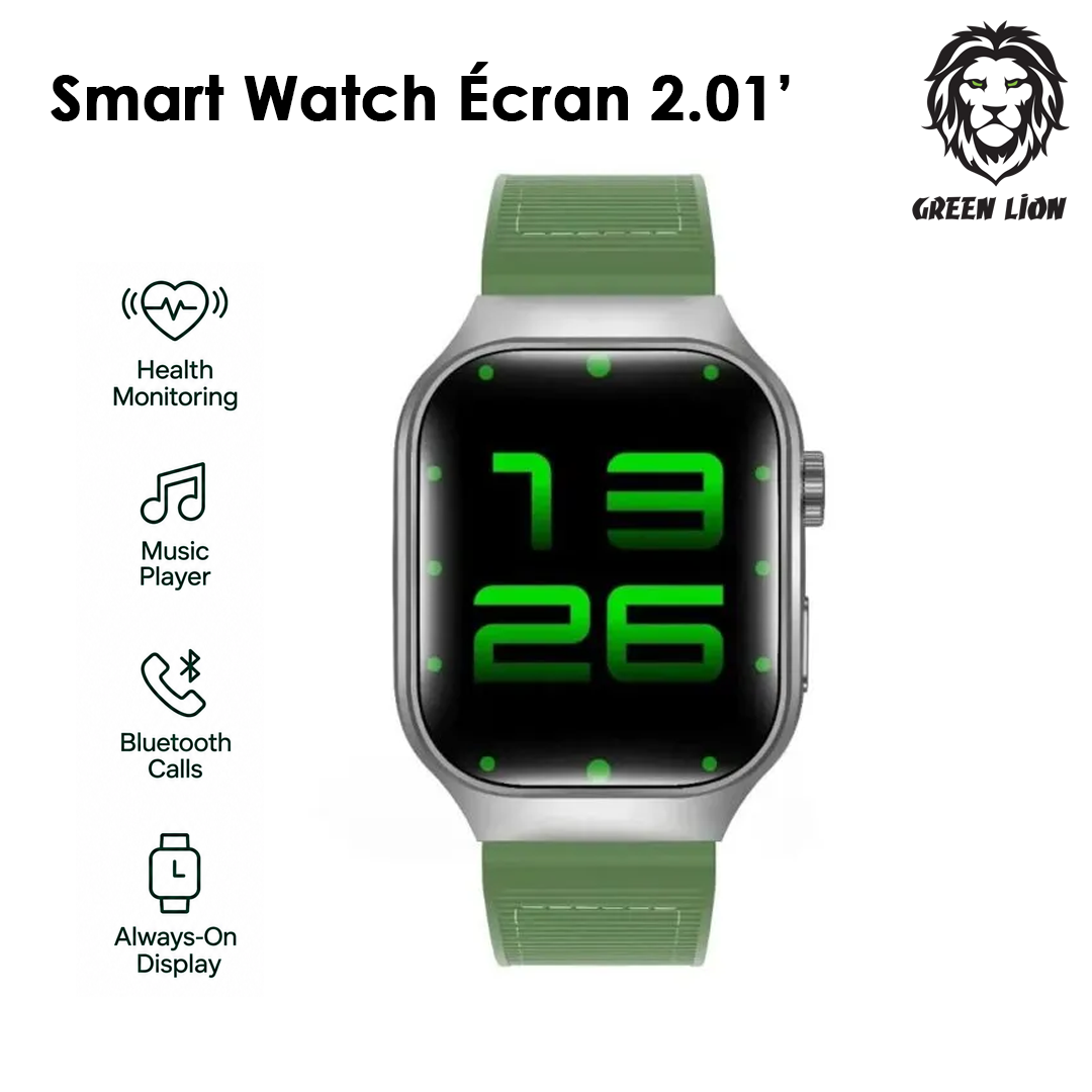 Smart Watch Green Lion Ridge - Écran 2.01" TFT IPS - Bluetooth 5.3