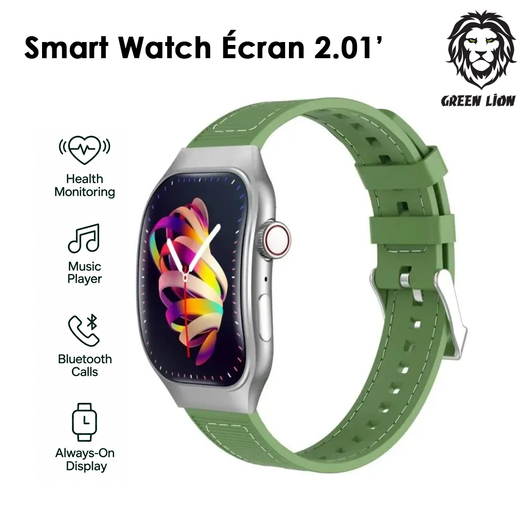 Smart Watch Green Lion Ridge - Écran 2.01" TFT IPS - Bluetooth 5.3