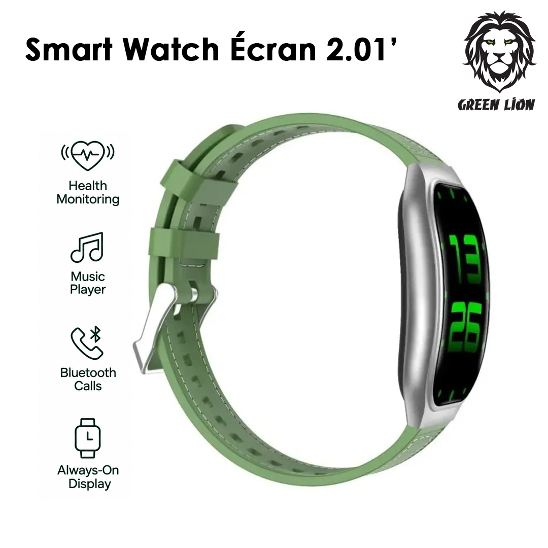 Smart Watch Green Lion Ridge - Écran 2.01" TFT IPS - Bluetooth 5.3