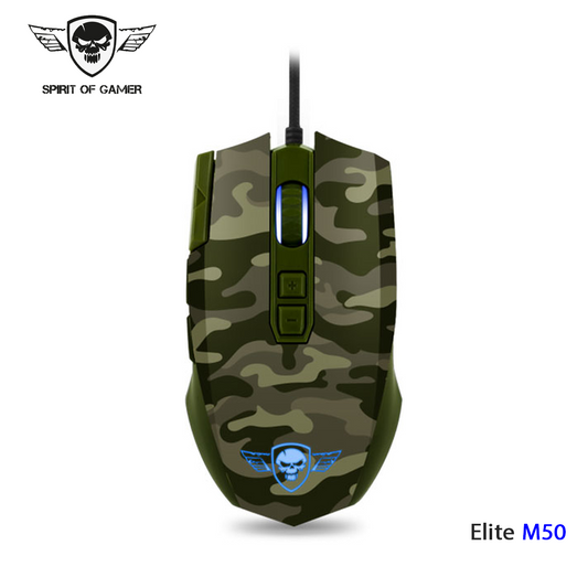 Souris Gamer Spirit of Gamer Elite M50 Camouflage 4000 DPI RVB