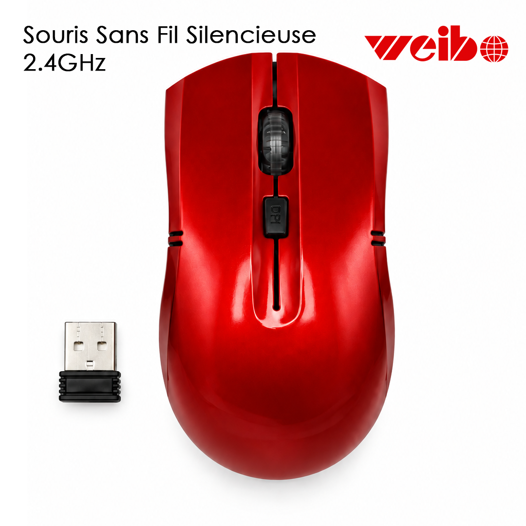 Souris Sans Fil Silencieuse Weibo RF-2818B