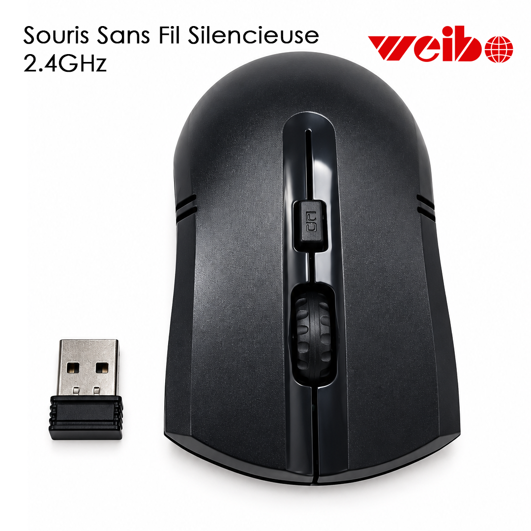 Souris Sans Fil Silencieuse Weibo RF-2818B
