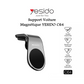 Support Auto Magnétique Forme L YESIDO C64 - Fixation Grille d'Aération Compacte