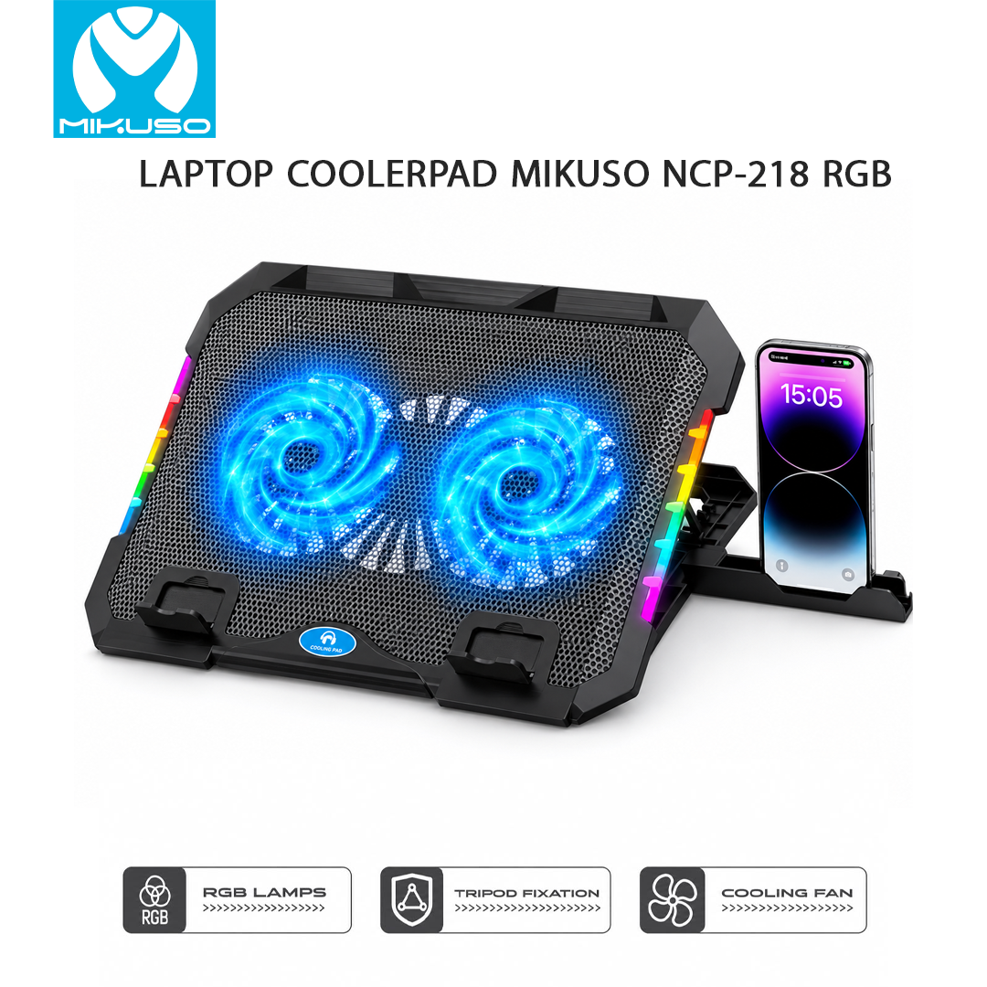 Support Refroidisseur pour PC Portable RGB - Power Lap NCP-218