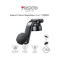 Support Téléphone Voiture Magnétique 2-en-1 (Ventouse & Grille) - YESIDO C159