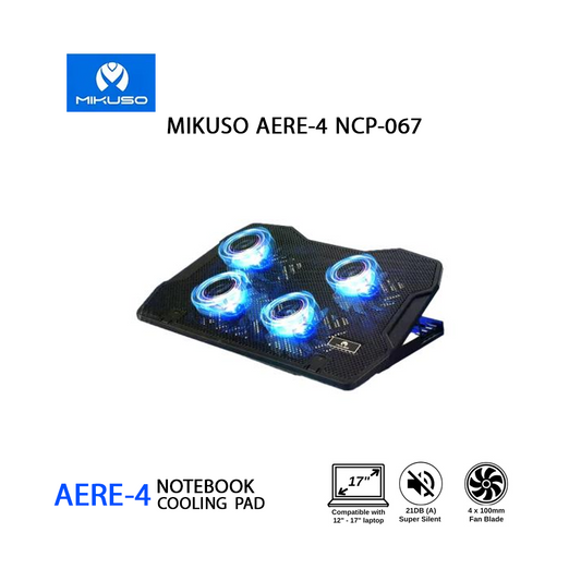 Support de refroidissement pour ordinateur portable Mikuso Aere-4 NCP-067