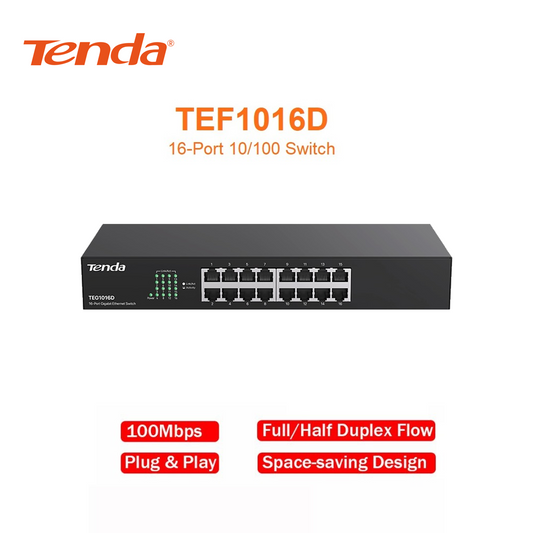 Switch Ethernet Gigabit 16 Ports TENDA TEG1016D