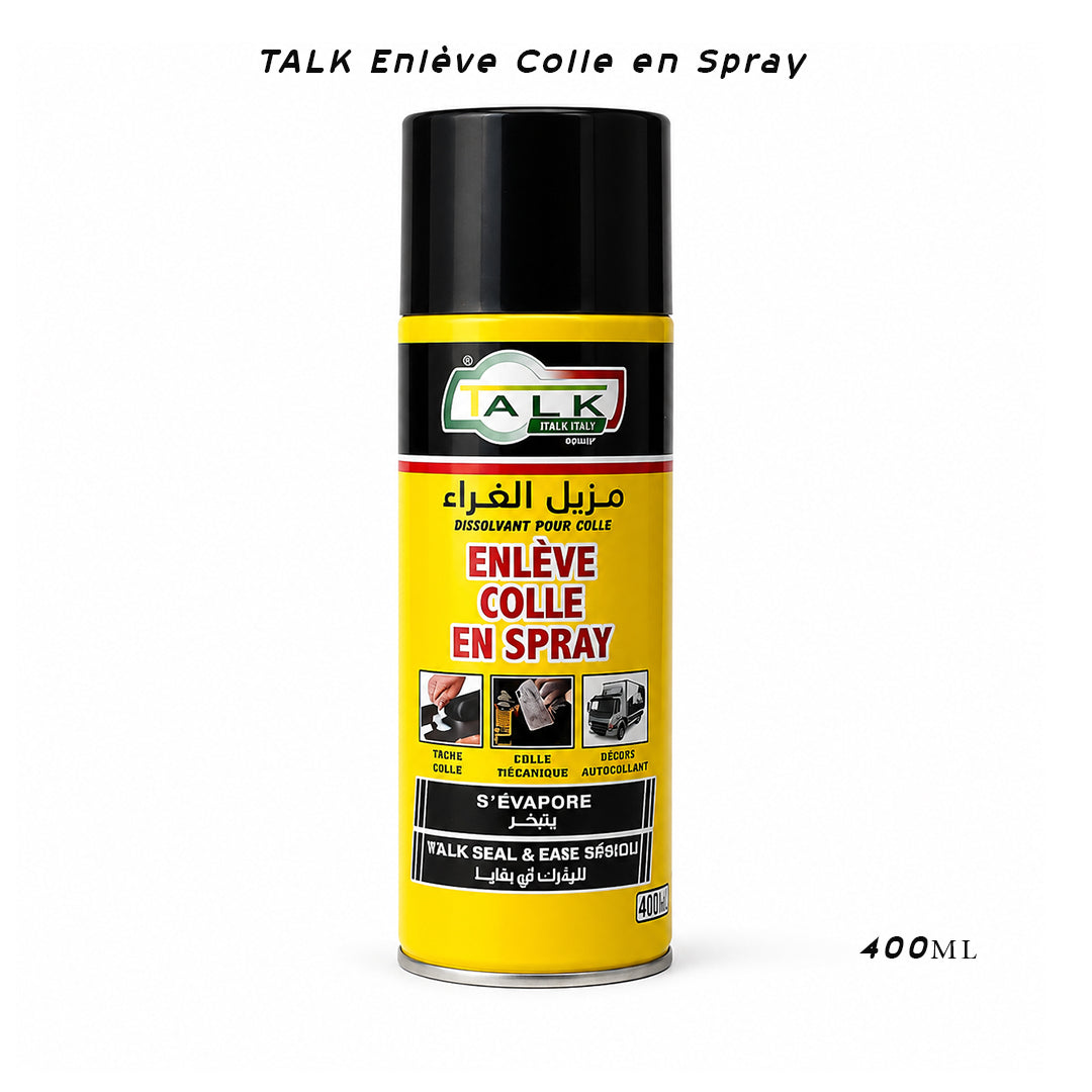 TALK Enlève Colle en Spray – Dissolvant pour colle 400 ml