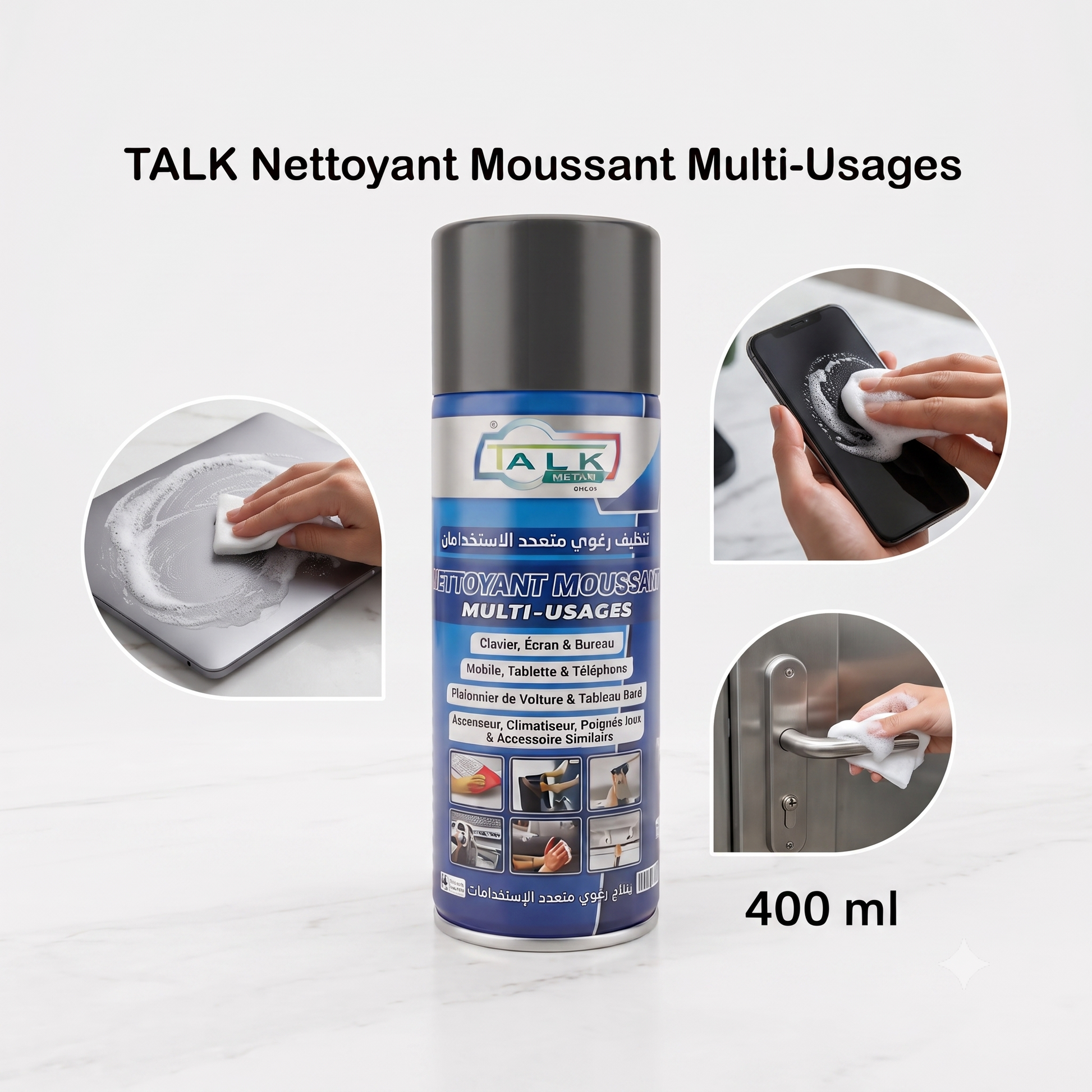 TALK Nettoyant Moussant Multi-Usages - 400ml