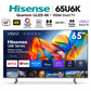 Hisense 65U6K – Televiseur 65 Pouces 4K UHD Smart TV (Quantum ULED / Full Array Local Dimming / VIDAA OS)