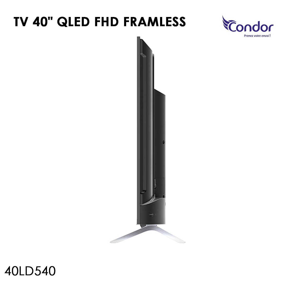 TV 40" QLED FHD FRAMELESS — CONDOR 40LD540