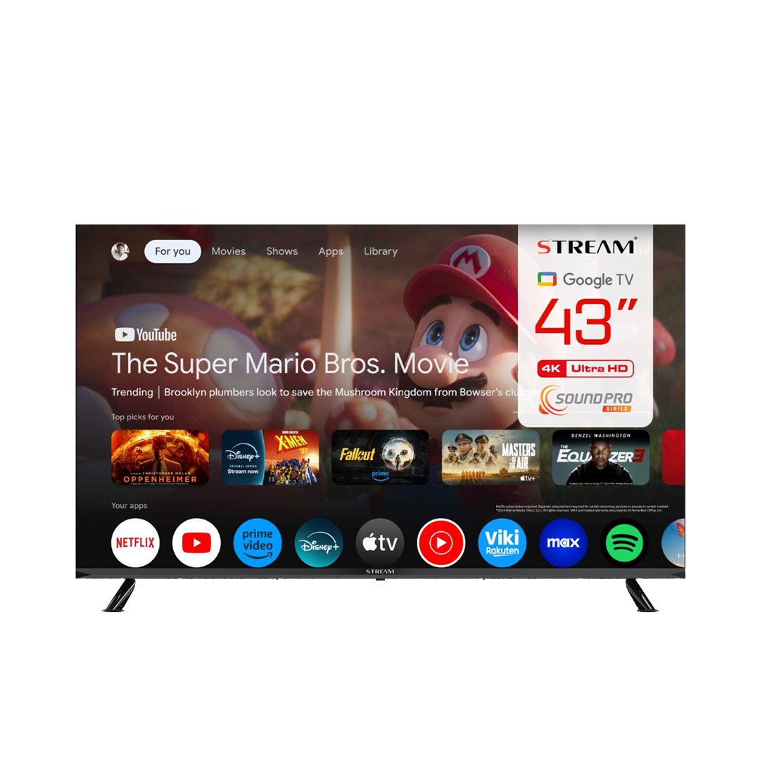 Téléviseur STREAM 43" 4K UHD Smart Google TV - Sound Pro Series
