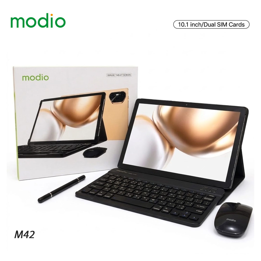 Tablette Tactile Modio M42 - 10.1" HD, 8 Go RAM, 512 Go avec Clavier et Souris