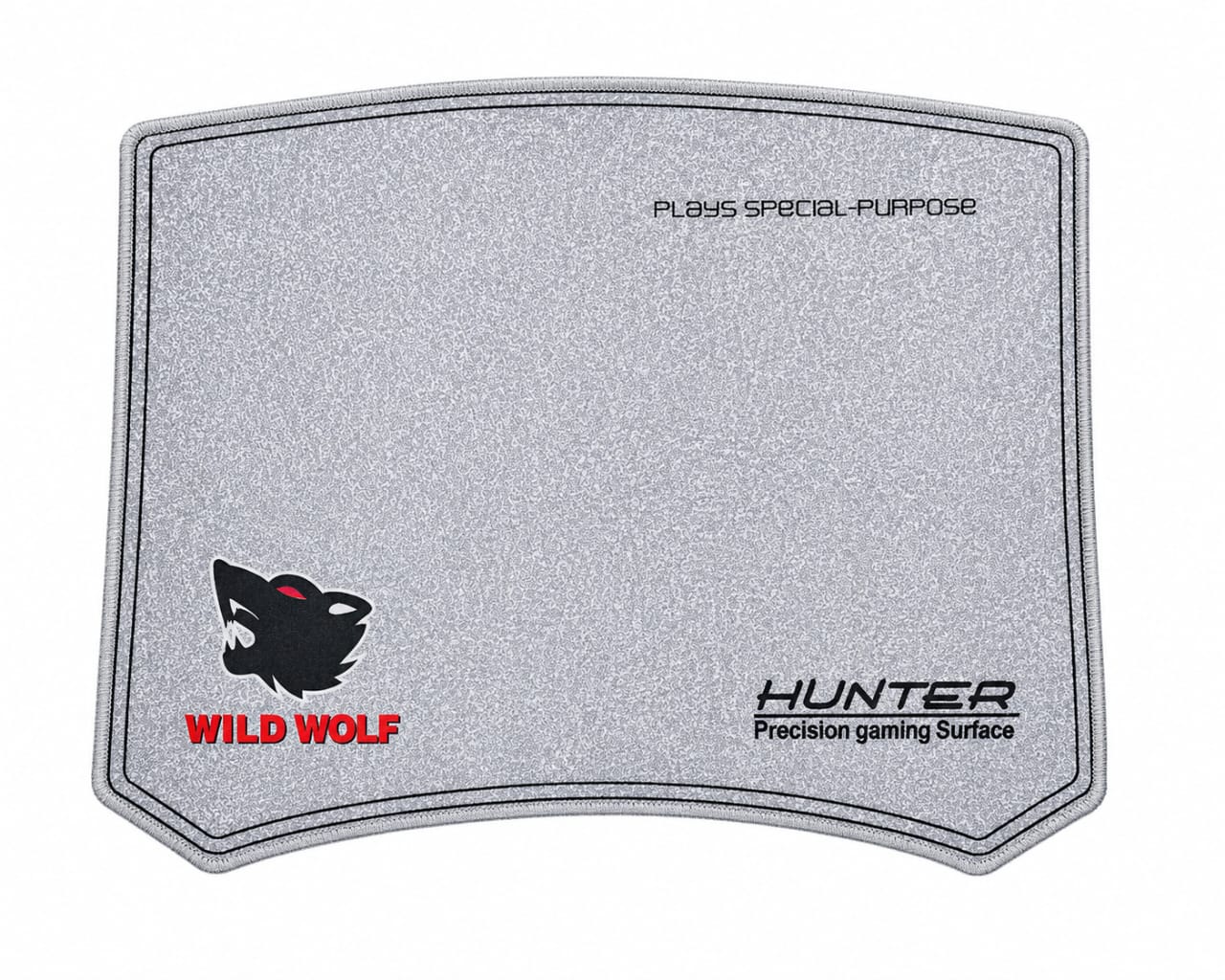 Tapis de Souris Gaming Hunter Wild Wolf - Surface de Précision avec Bords Cousus