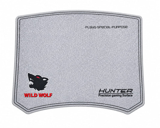 Tapis de Souris Gaming Hunter Wild Wolf - Surface de Précision avec Bords Cousus